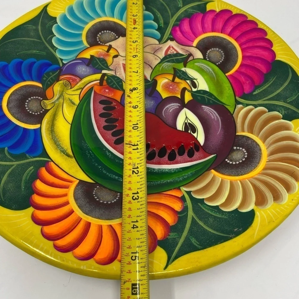Hand-painted Clay Decorative Plate